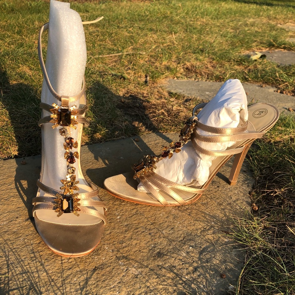 Ivanka Trump Abilene Bronze Strap Sandal